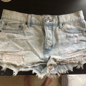 Light Wash Jean Shorts